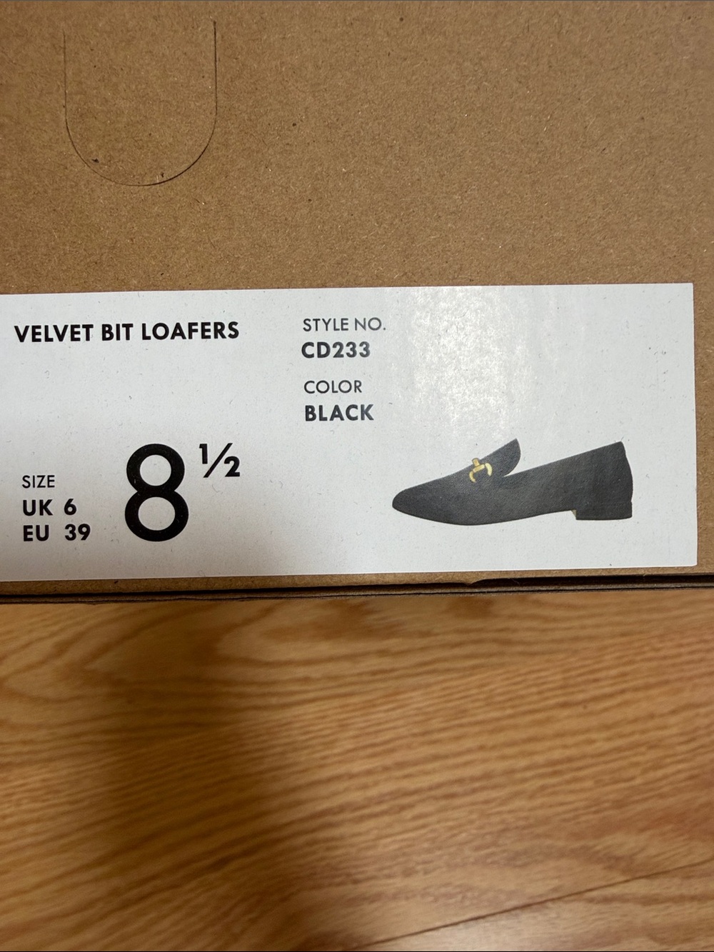 NIB! J.Crew Women’s 8.5 black velvet bit loafers. - Picture 8 of 9